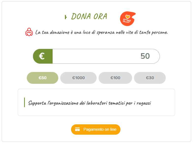 Semplifica i tuoi programmi di donazione