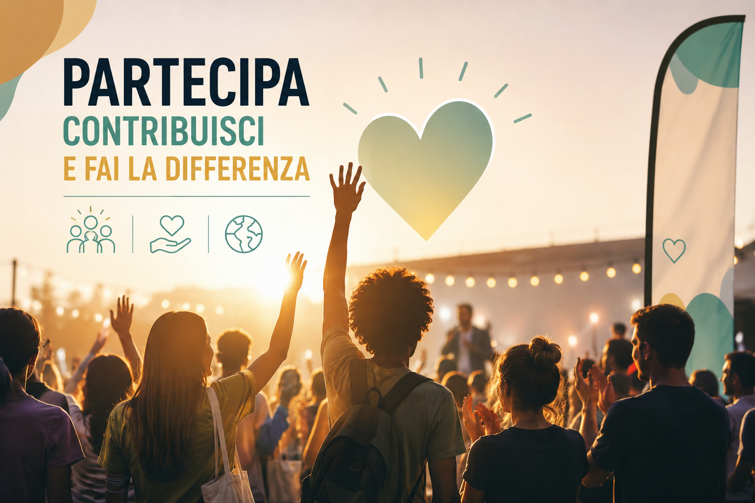 Volontari impegnati in un progetto ambientale